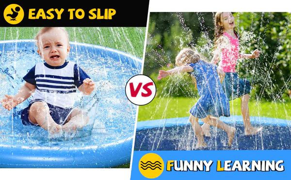 Non-Slip Splash Pad for Kids and Dog