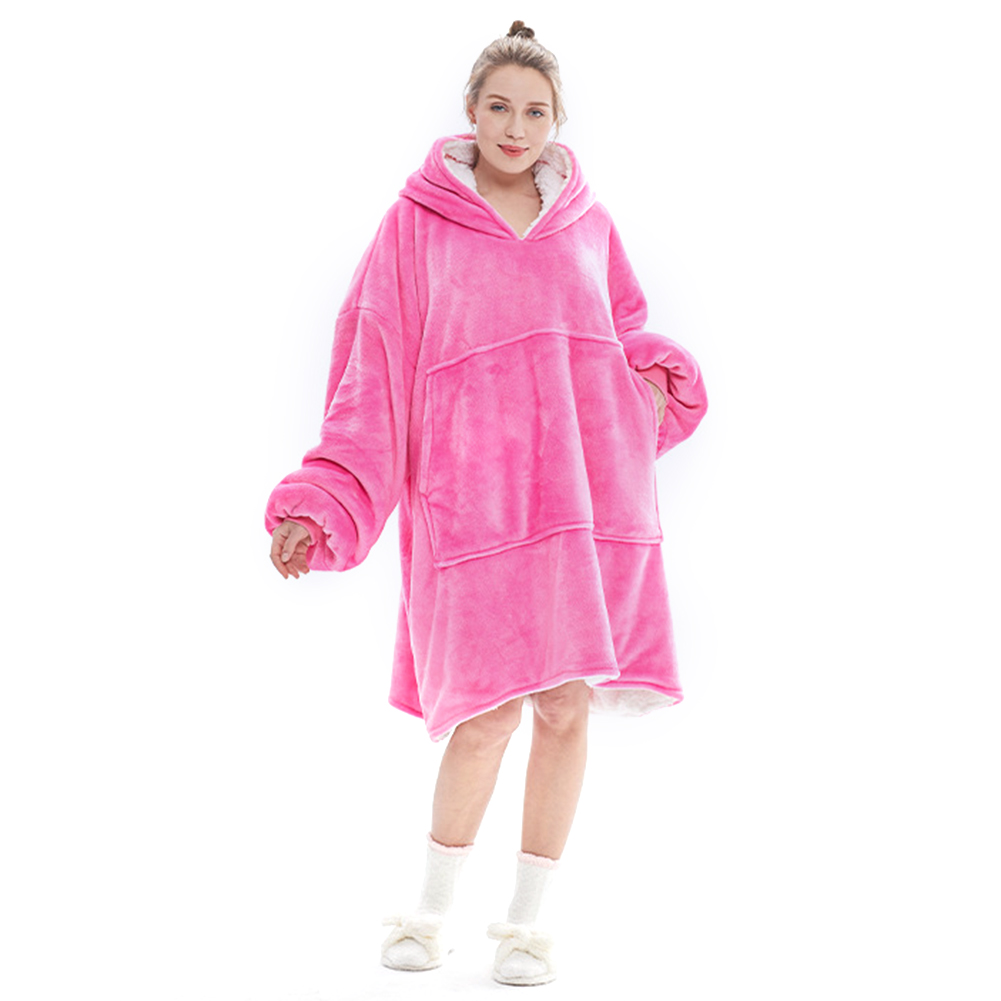 

Flannel Hoodies Oversize Blankets Warm Robe Bathrobe Watch TV Sweatshirts, 501 Original