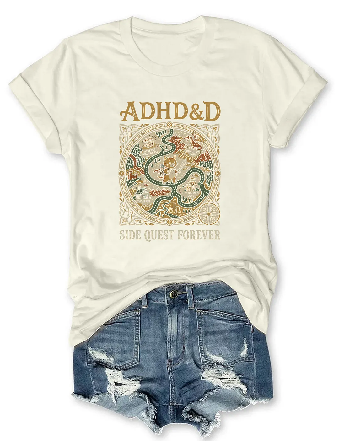 ADHD&D Side Quest Forever T-shirt