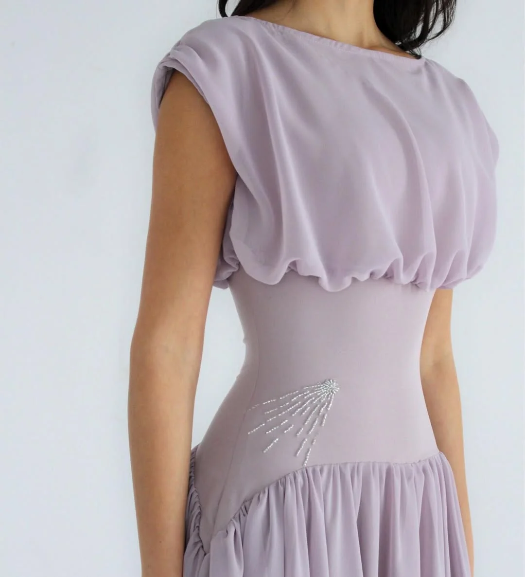 Duns Lilac Chiffon Taping Play Suit, Jumbled Radish Pink