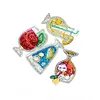 4pcs DIY Beverages Full Drill Special Shaped Diamond Painting Keychains Gifts
