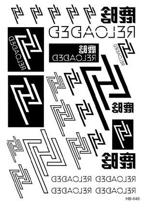 1sheet Multi-style 24models hot trendy Temporary Tattoos arm body art Arabic word Geometric tattoo sticker black tatuagem HOT