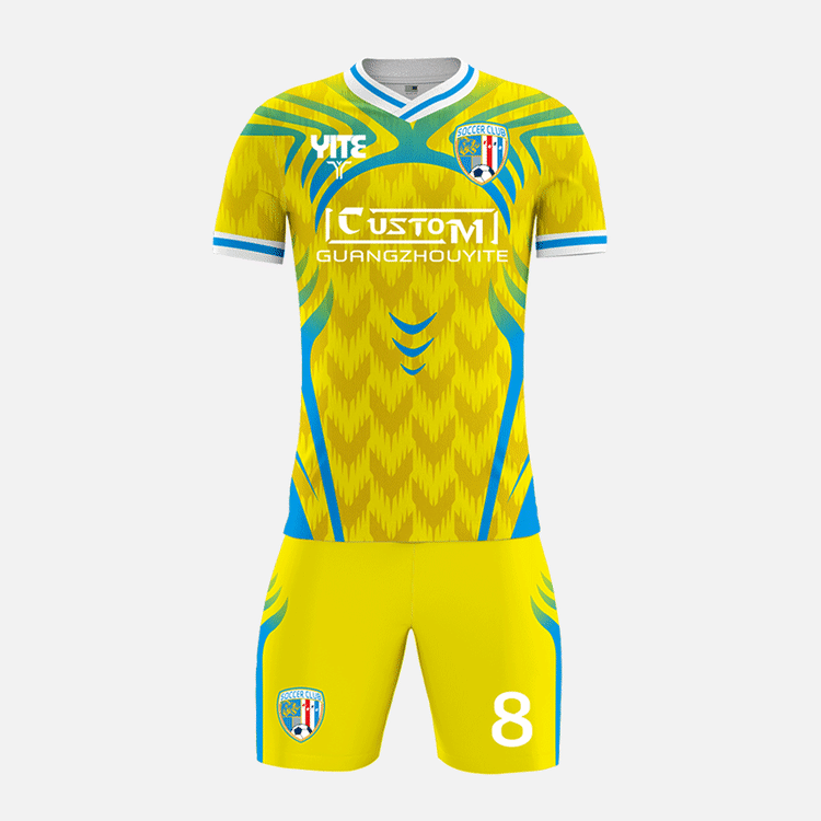 YITE | YTZQ199-Green And Yellow Soccer Uniforms