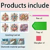 (US Only)6Pcs Belief DIY Diamond Art Greeting Card Diamond Art Handmade Card Friend Gift