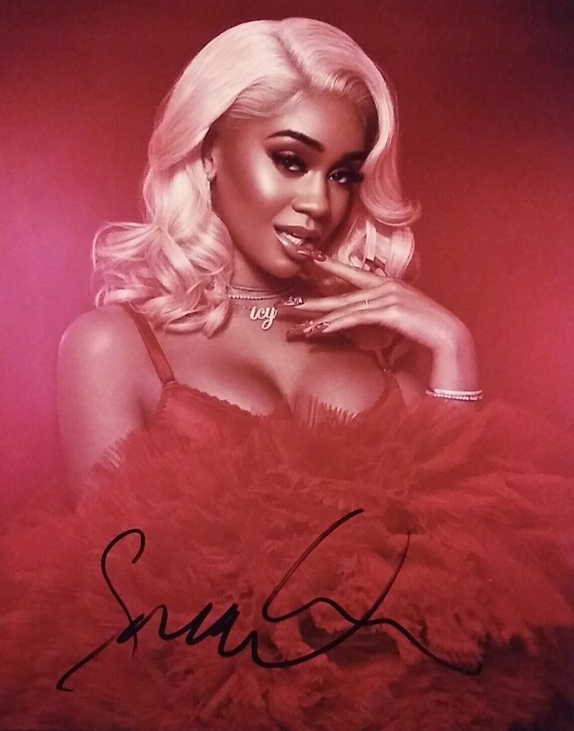 Saweetie signed 8 x 10