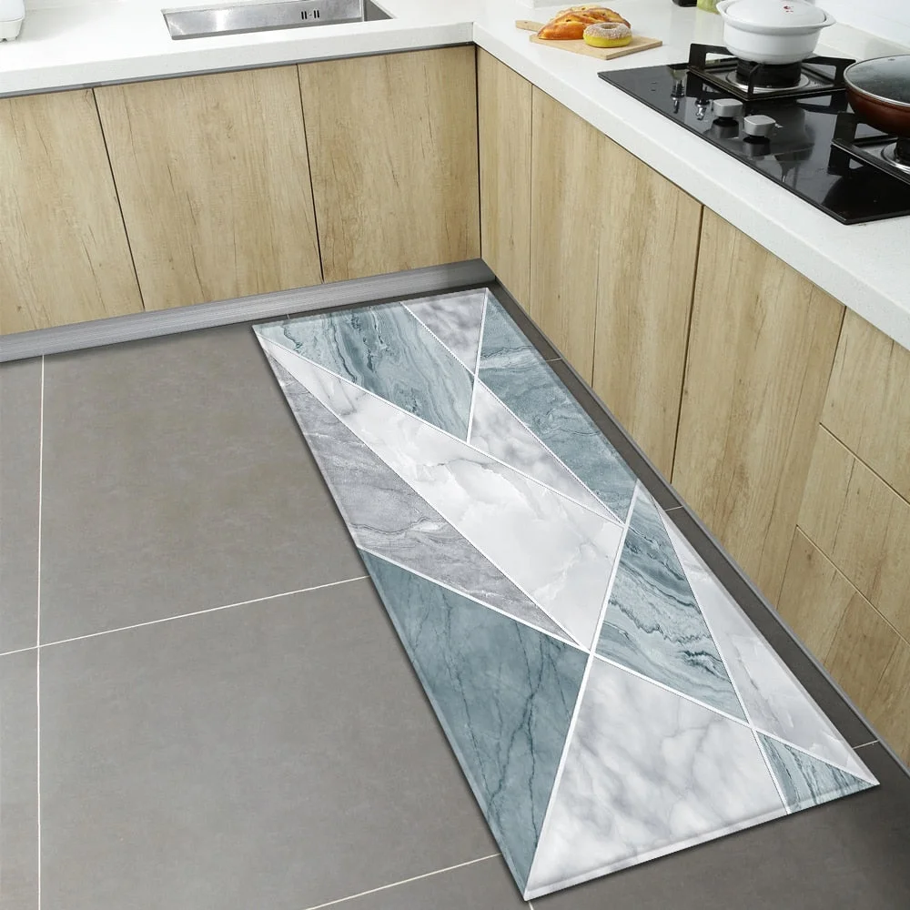 Nordic Kitchen Carpet Home Entrance Doormat Bedroom Bedside Living Room Decoration Rug Hallway Balcony Bath Anti-Slip Floor Mat