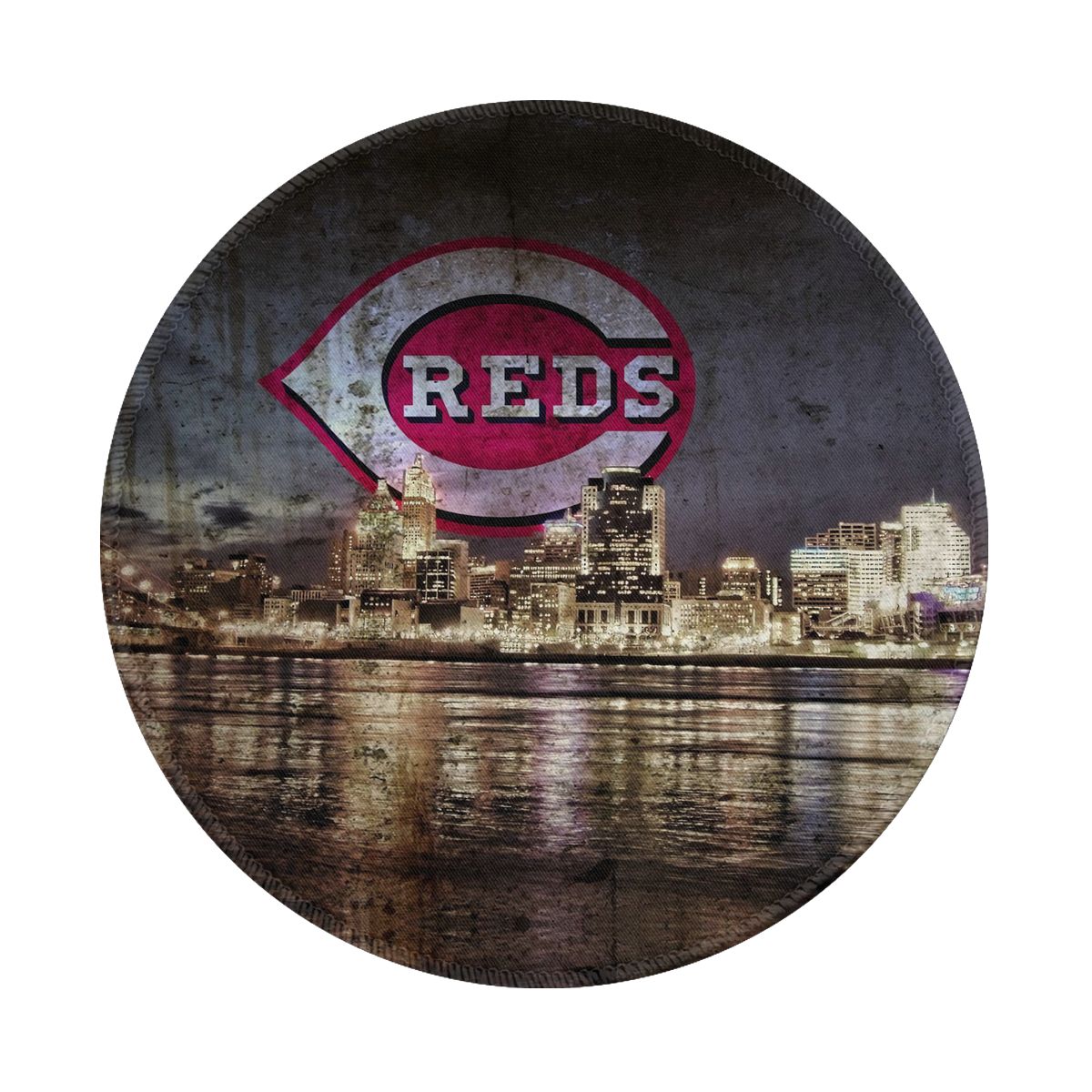 Cincinnati Reds Conquers The Town Gaming Round Mousepad for Computer Laptop