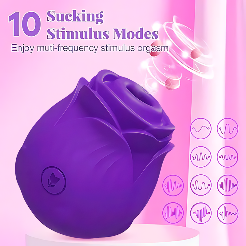 Rose Clitoral Sucker Rabbit Vibrator – 2026 New Model, Beginner-Friendly