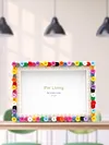 Flower Garden DIY Building Block Photo Frame Kit,Creative Handmade Assembled Photo Frame Handmade Craft Gift Home Tabletop Display Decor
