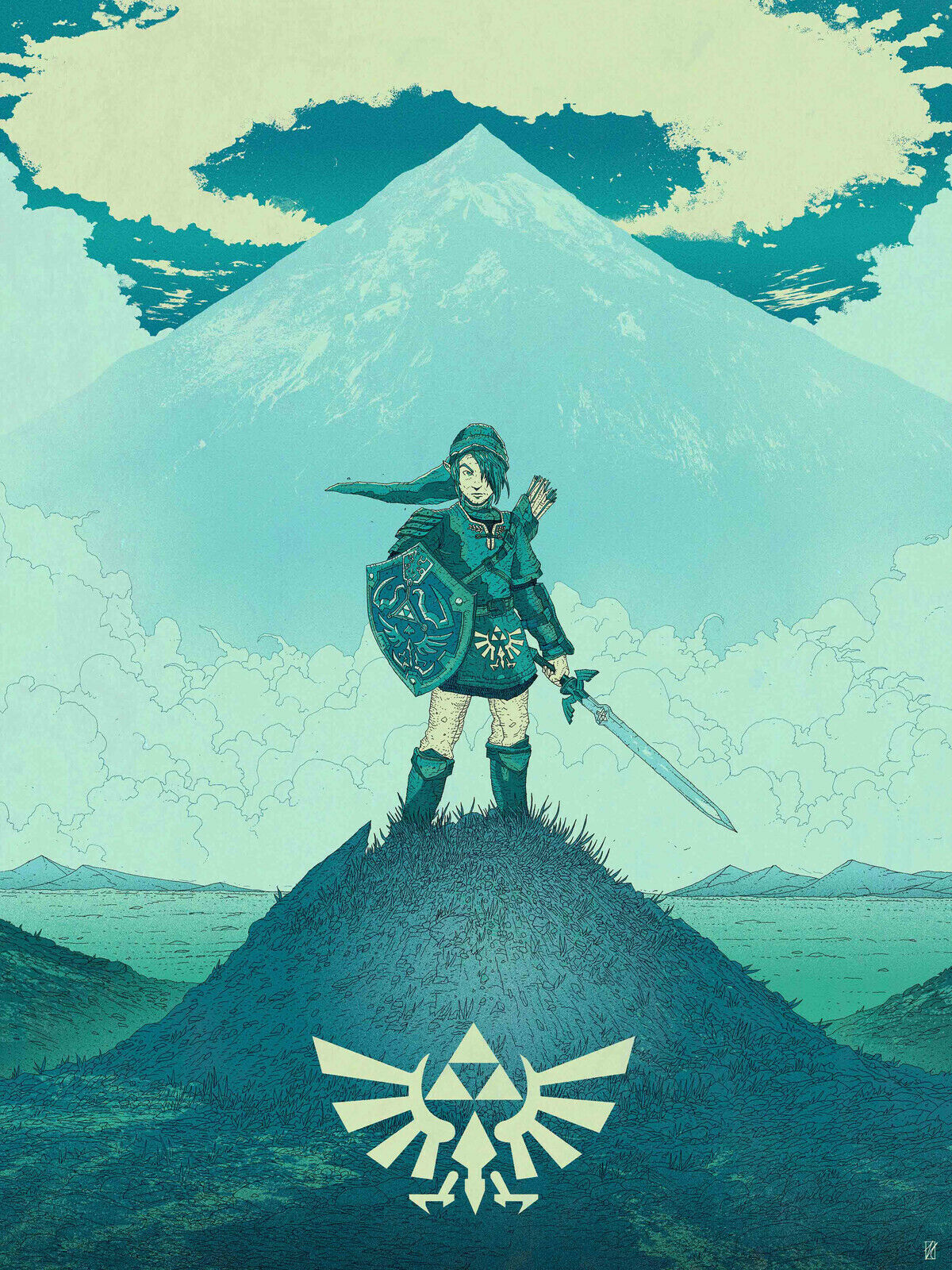 KARL FITZGERALD - ZELDA Screen Print Poster /75 Legend of Nintendo