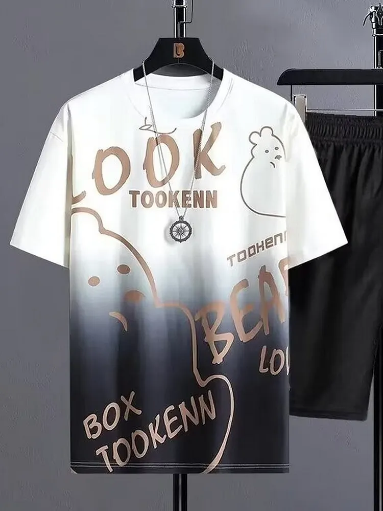 Men's Streetwear Tracksuit Set for Spring and Summer