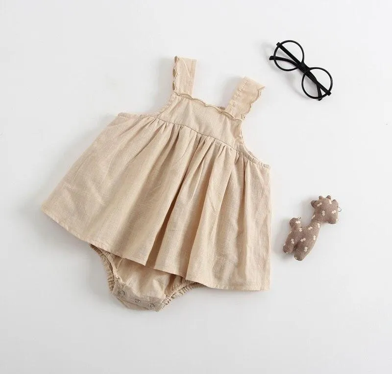 New 2021 Baby Girls Clothing Fashion Lapel Short Sleeves Rompers Summer Stars Printing Infant Clothes Baby Girls Rompers