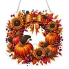 Autumn DIY Diamond Painting Acrylic Special Shape Pendant Hanging Kit