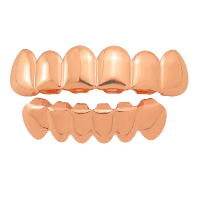 Hip-Hop Solid Color Copper Unisex Tooth Socket Punk Rings