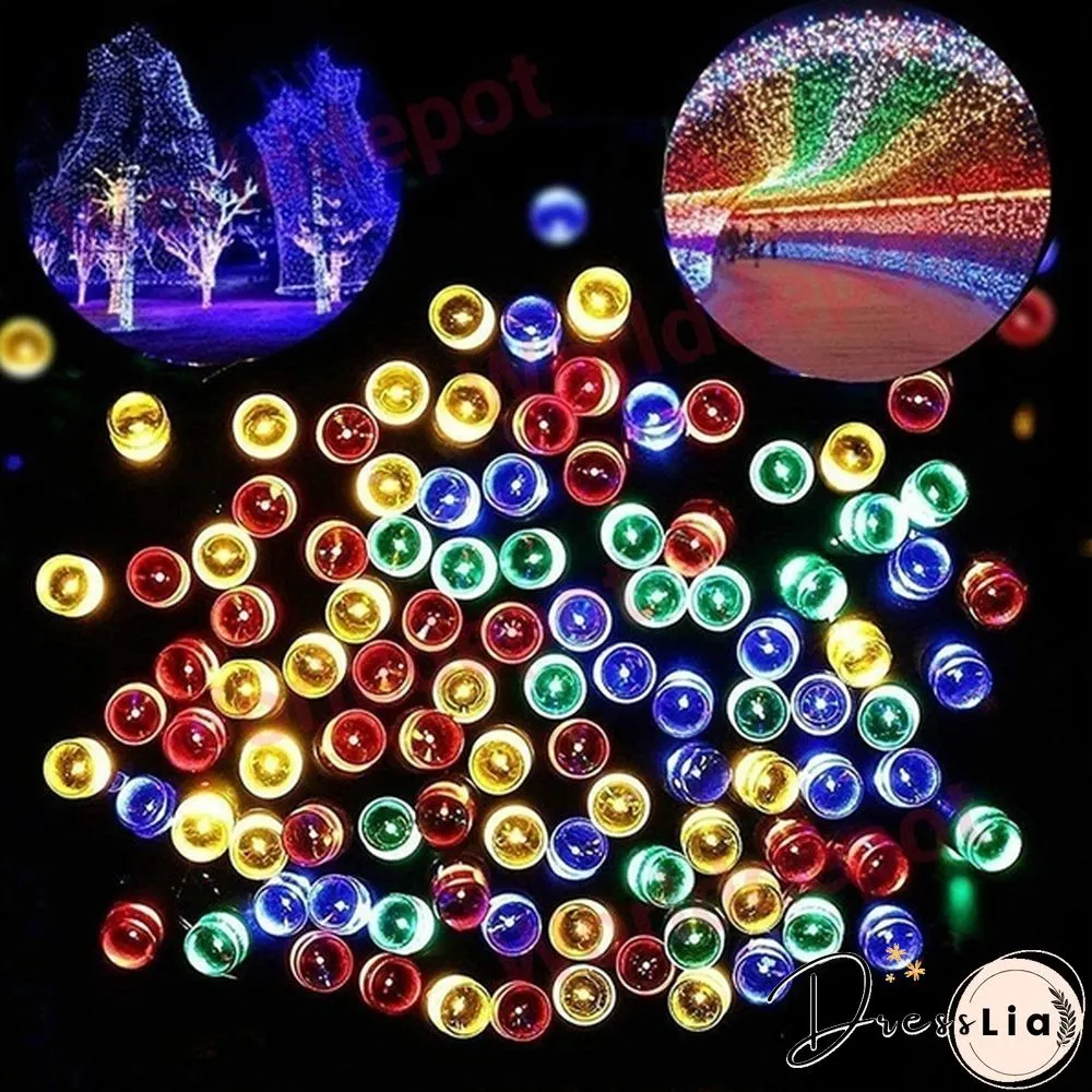 Outdoor Lighting String 200 LED Solar Garden Light Power Lamp Christmas Party for Street