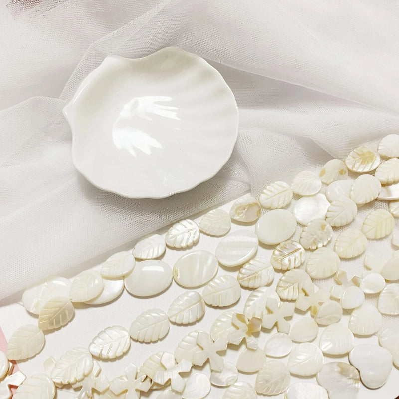 1 Set 10 * 15mm 18*25mm Shell Leaf Heart Shape Jewelry Accessories