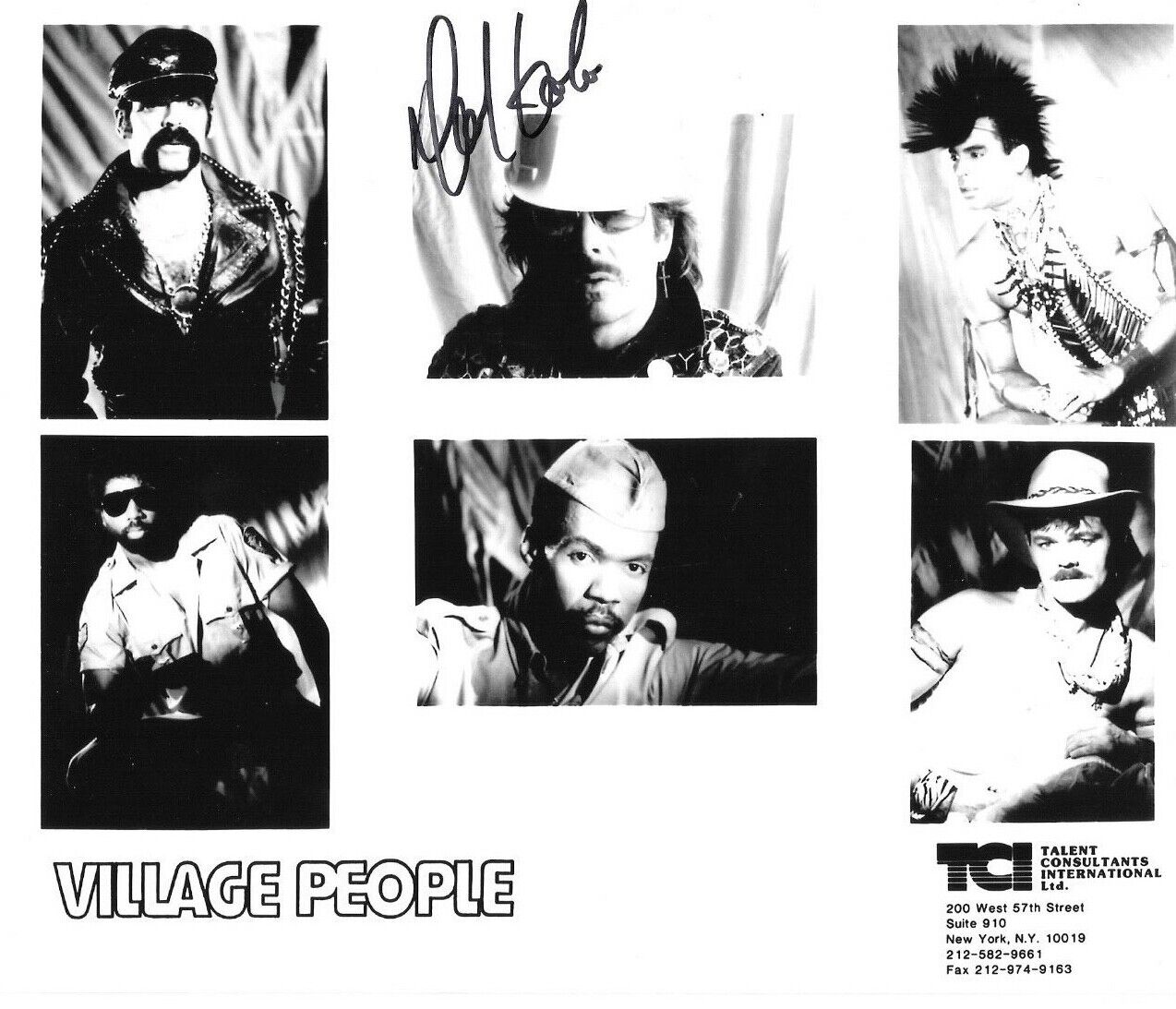 * DAVID HODO * signed 8x10 Photo Poster painting * VILLAGE PEOPLE CONSTRUCTION WORKER * COA * 20