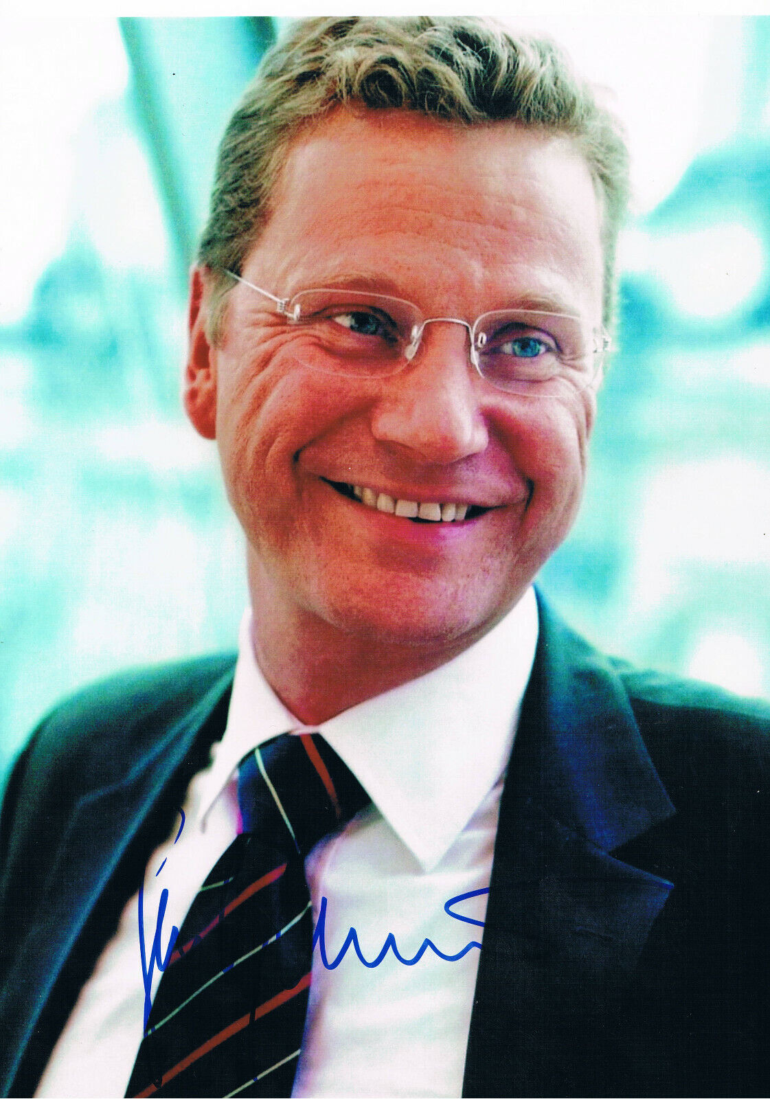 Germany Guido Westerwelle 1961-2016 autograph signed Photo Poster painting 8x12