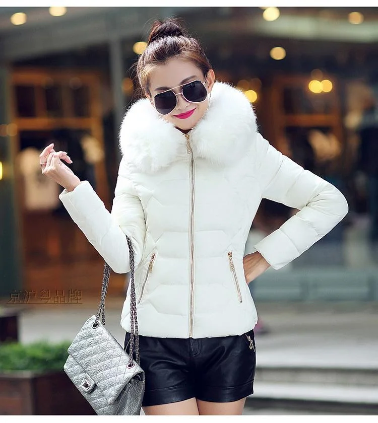 Toloer 2023 Autumn And Winter New Women's Cotton Coat Short Big Wool Korean Version Of Large Size Women's Cotton Padded Jacket-Outfit Ideas