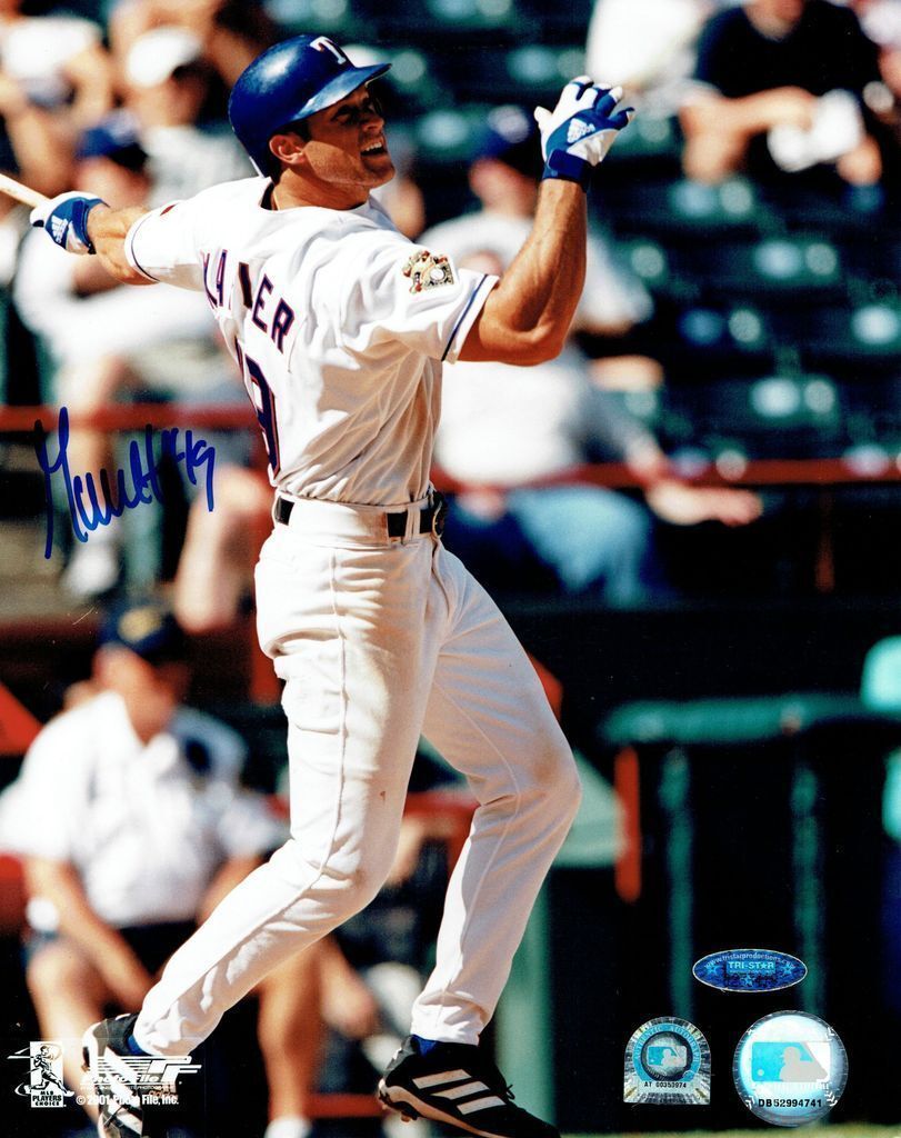 Gabe Kapler Signed Texas Rangers Authentic Autographed 8x10 Photo Poster painting TRISTAR/MLB