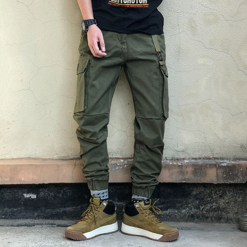 Vintage Camo Pants Washed Cargo Casual Pants