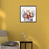 >SALE<5D DIY Full Round Drill Diamond Painting Santa Claus Crystal Ball Home Decor