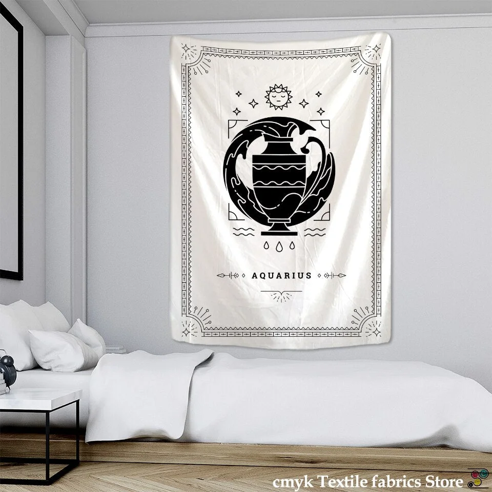 Divination Tarot Tapestry Wall Hanging Constellation Mandala Psychedelic Good Luck Hippie Witchcraft Room Home Decor