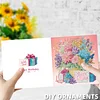 6pcs Diamond Painting Birthday Greeting Card Set with Envelope Daily Wishing Cards for Birthdays Thanksgiving & Special Occasion