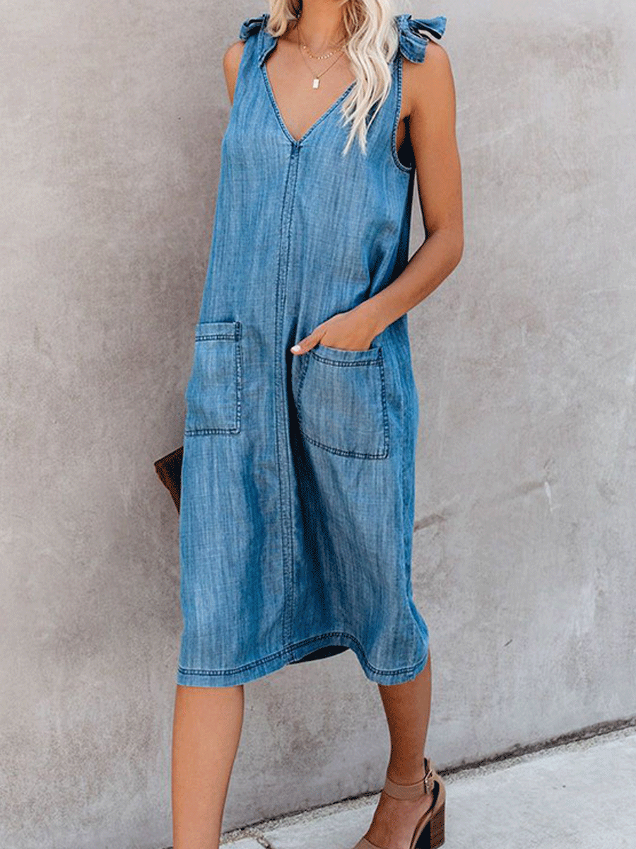 Denim Sleeveless Dress