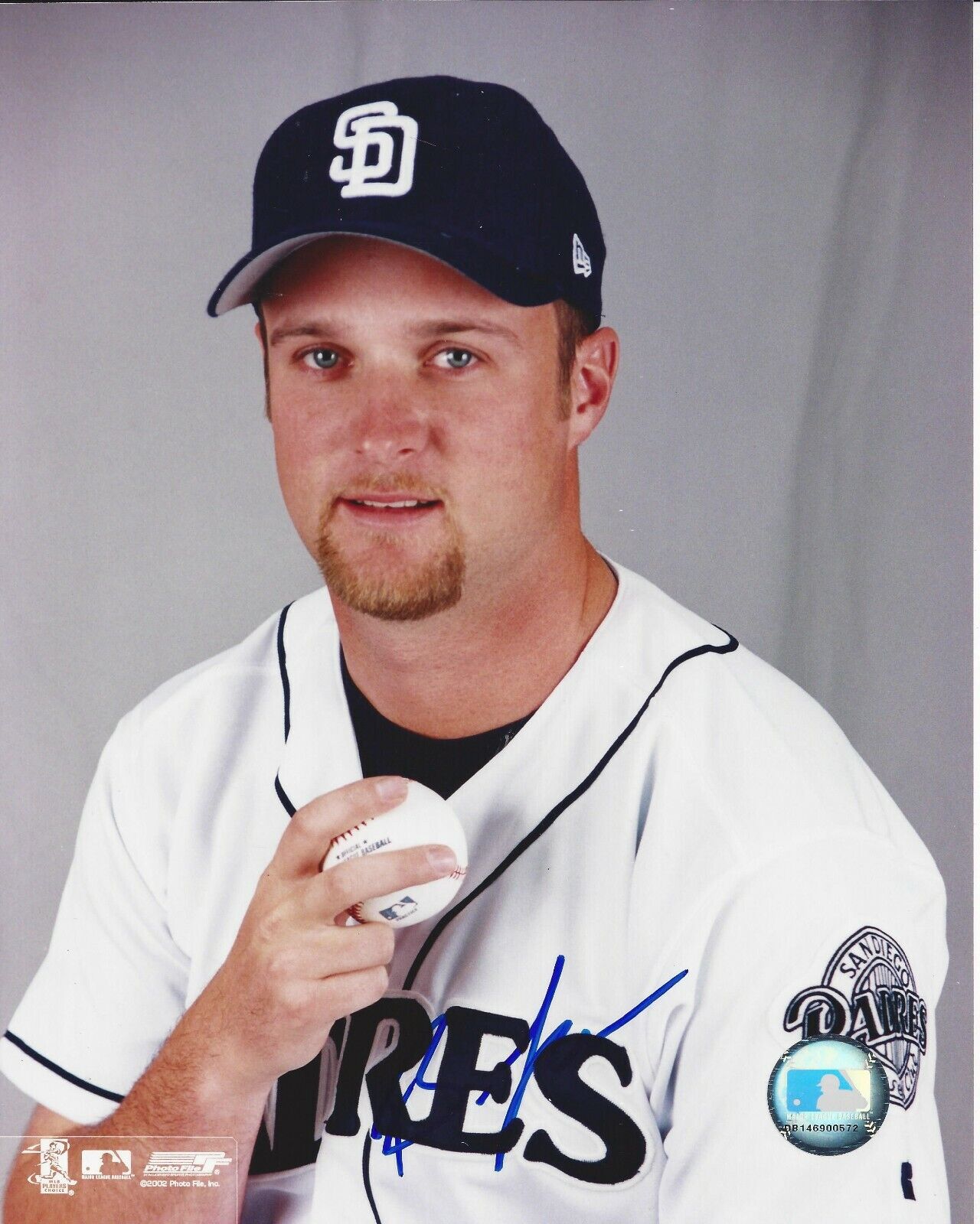 Brian Lawrence Autographed 8x10 San Diego Padres#S1105