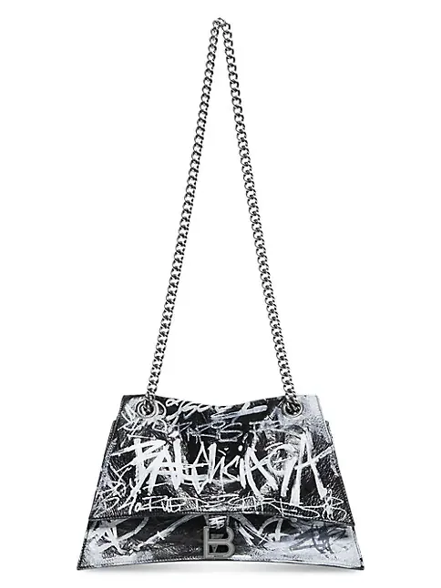 Balenciaga Crush Medium Chain Bag Graffiti