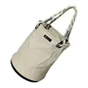 Canvas Tool Bucket Bag with Plastic Bottom Aerial Work Tool Bag for Electrician