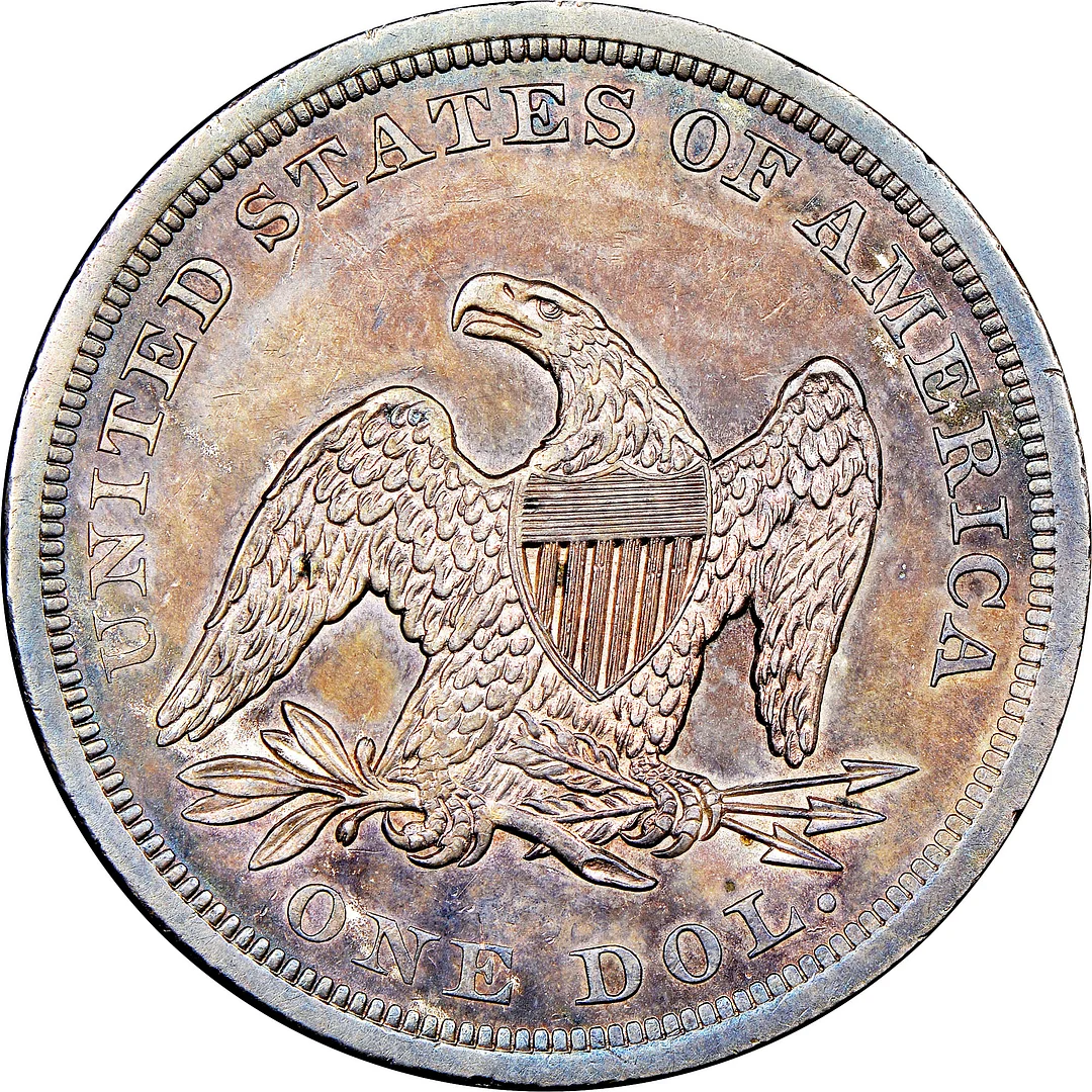 1841 Seated Liberty Silver $1 Dollar