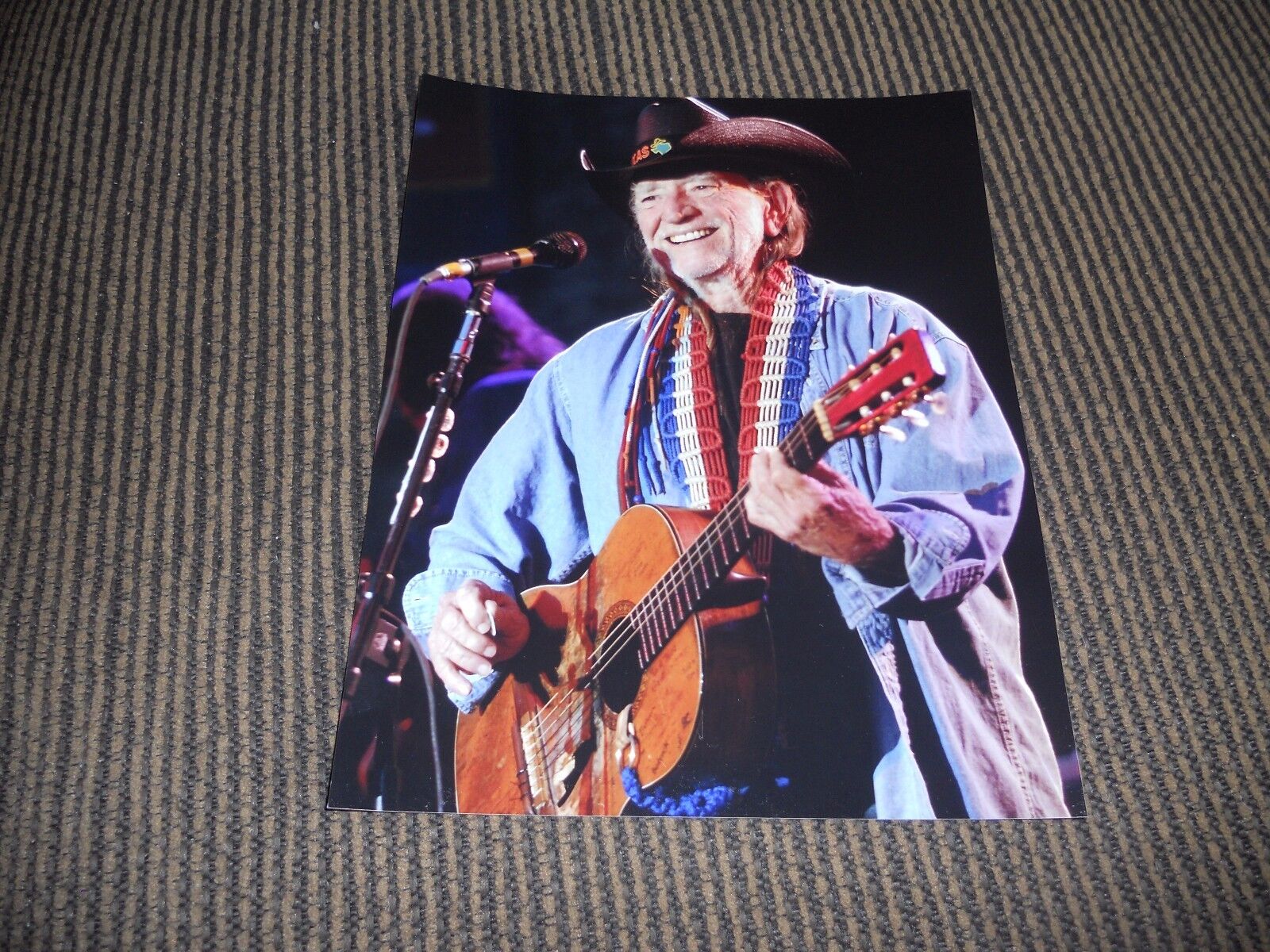 Willie Nelson Live Concert Country Music Legend 8 x 10 Color Photo Poster painting #5