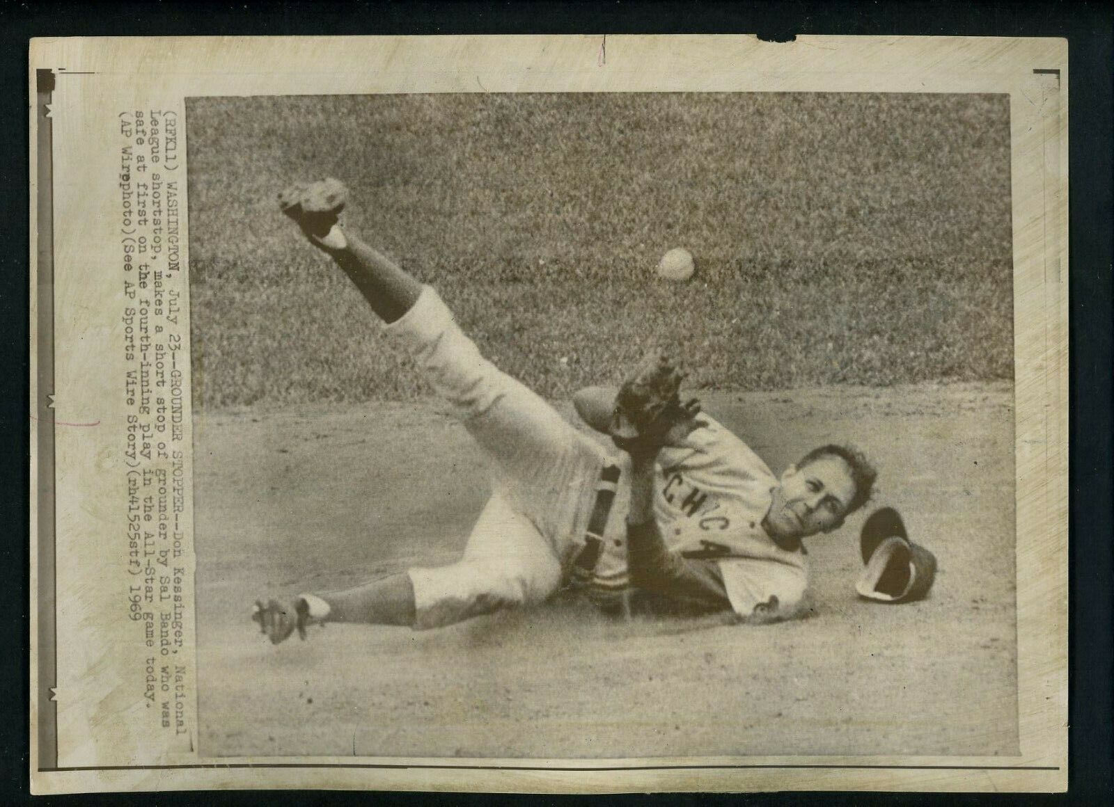 Don Kessinger LOT of THREE Press Photo Poster paintings Chicago Cubs 1968 & 1969