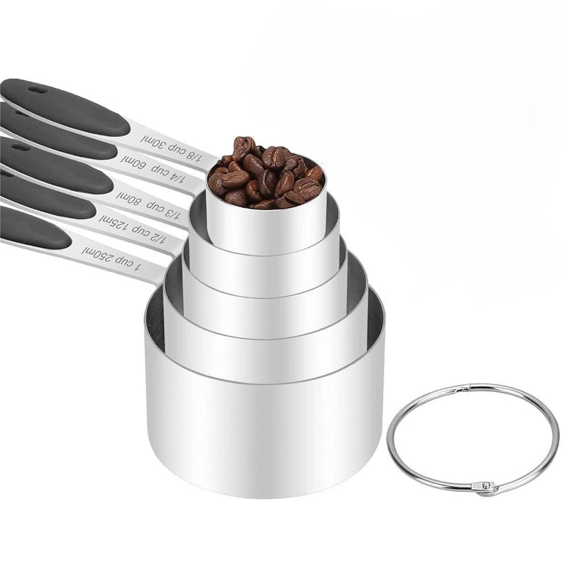 Casual Solid Color 430 Stainless Steel Silica Gel Measuring Spoon Measuring Cup 1 Piece 1 Set