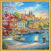 Nordic Town-9CT Stamped Cross Stitch 75*95cm/29.53*37.4in(Big Size) tapestrymarket