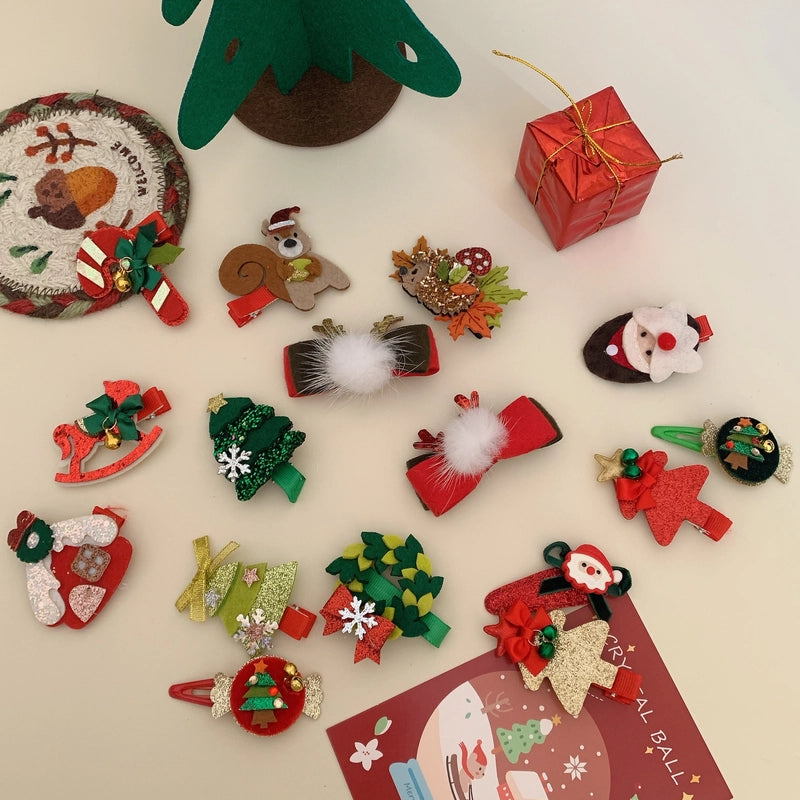 Christmas Elegant Cute Minimalist Women's Christmas Tree Antlers Hair Clip