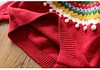 Kid Baby Girl New Year Retro Cashmere Sweater