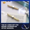 Fidget Gyro LED Light Luminous Pen Decompression Pen Metal Pen Multifunctional Student Ballpoint Pen Anti-Stress Anxiety Gift Pen