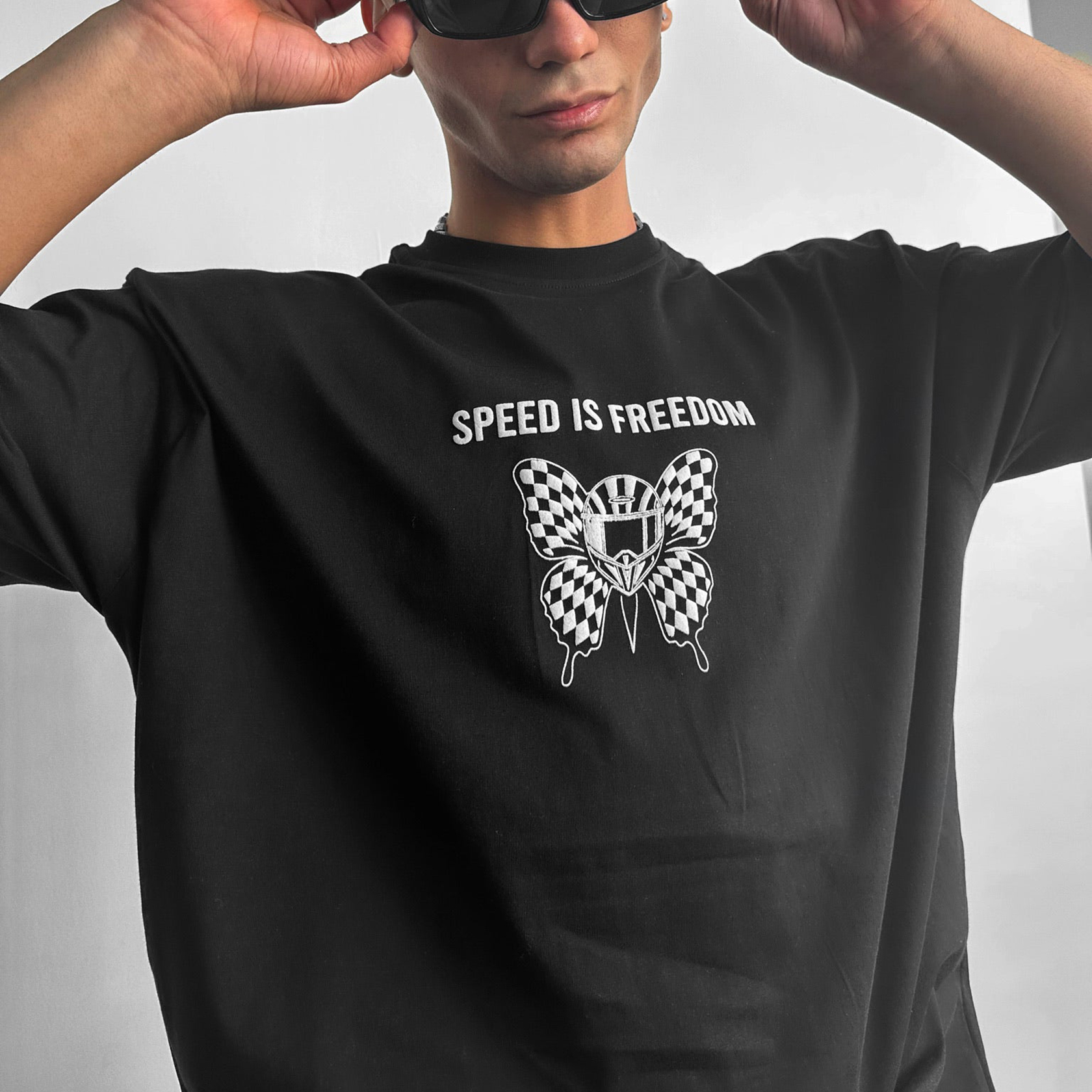 Oversize Butterfly Helmet T-shirt