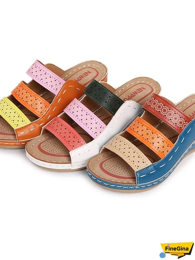 Women's Sandals Wedge Sandals Platform Sandals Plus Size Outdoor Daily Beach Summer Platform Wedge Heel Open Toe Casual