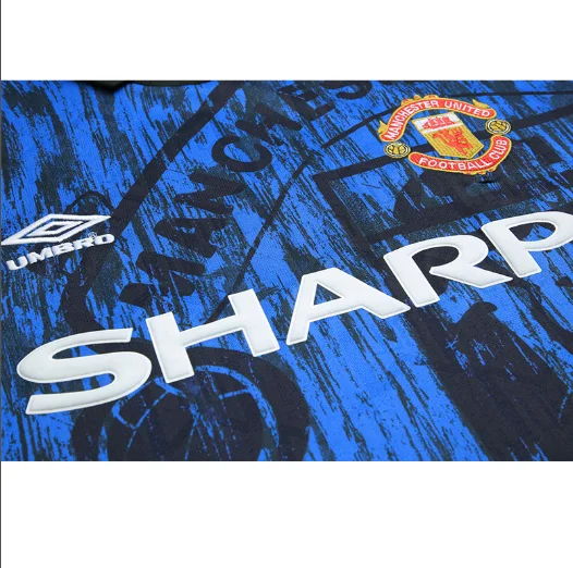 Retro 1992-1993 Manchester united Away Football T-Shirt Thai Quality