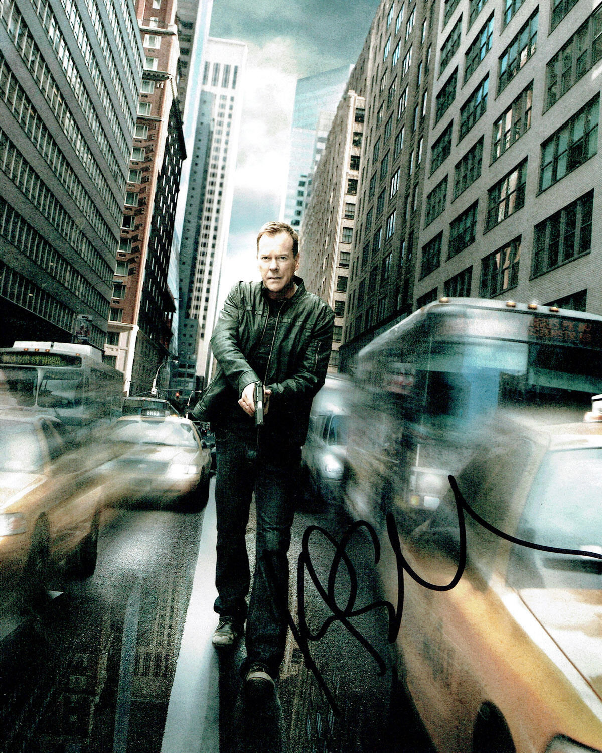 Kiefer SUTHERLAND 24 Jack BAUER SIGNED Autograph 10x8 Photo Poster painting A AFTAL COA