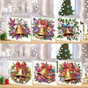 6PCS DIY Diamond Art Greeting Cards Christmas Bell Congratulations Cards & Gift