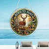 Diamond Painting Single-Sided Acrylic Deer Pendant for Home Wall Door and Window Decoration