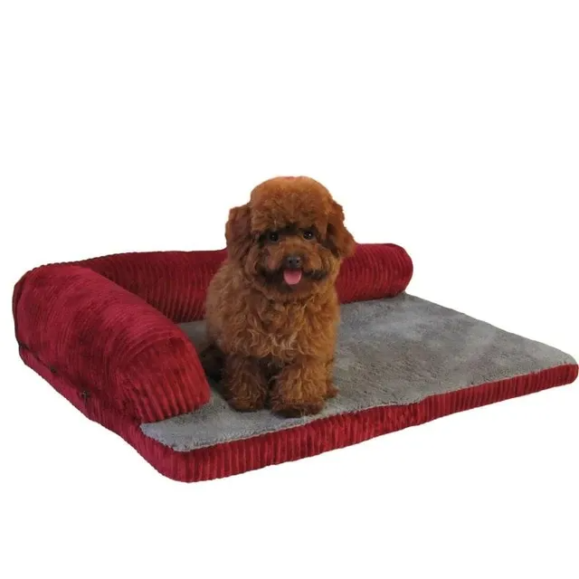 LShaped Soft Cushion Dog Bed
