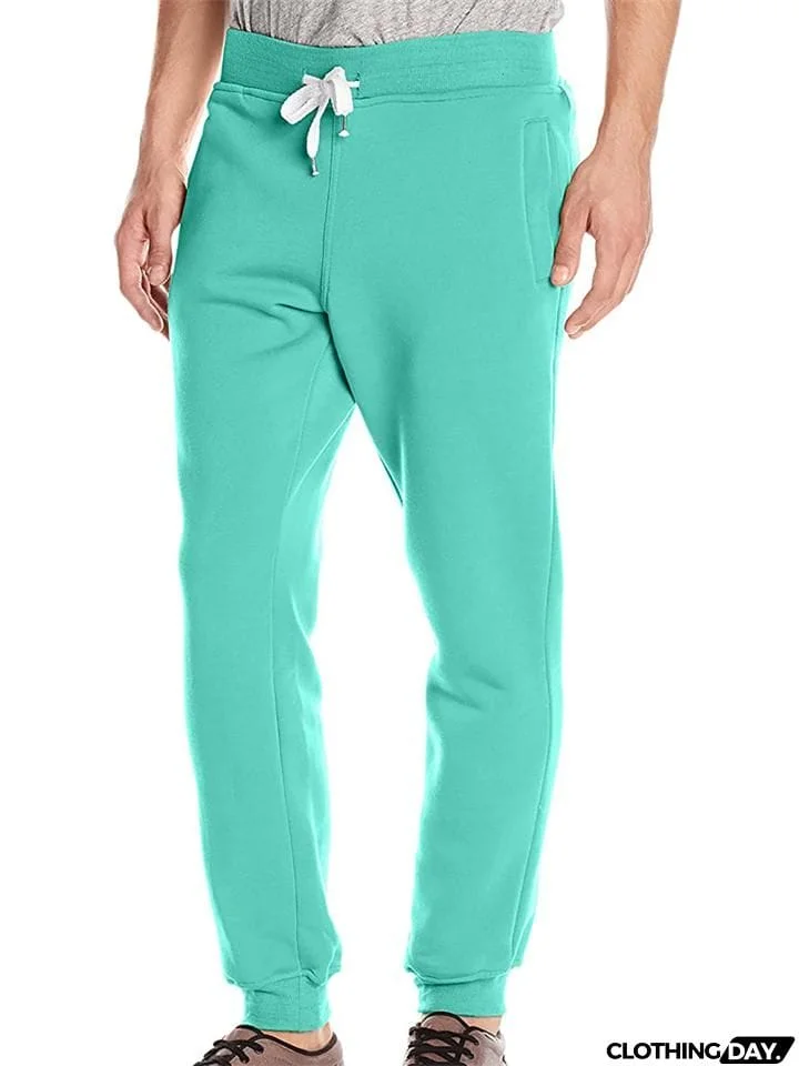 Men's Comfy Casual Daily Wear Sporty Fastening Pants