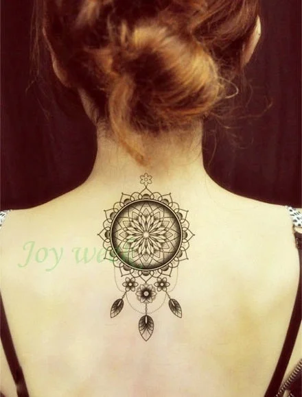 Waterproof Temporary Tattoo Sticker Symbol Totem Wing Tatto on Leg Arm Back Tattos Sexy Flash Tatoo Fake Tattoos for Men Women