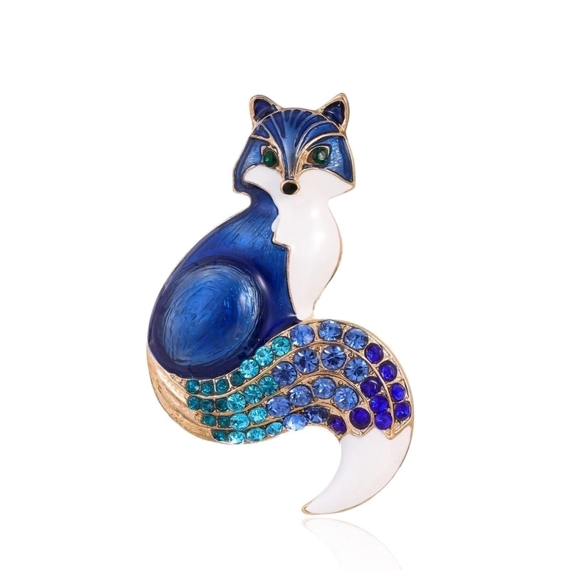 Ig Style Animal Flower Alloy Enamel Inlay Rhinestones Women’s Brooches